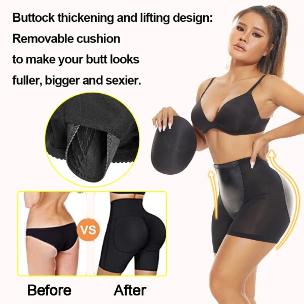 Culotte de levage de fesses pour femmes, sous-vêtement Sexy Push Up, sous-vêtement de mise en forme des hanches