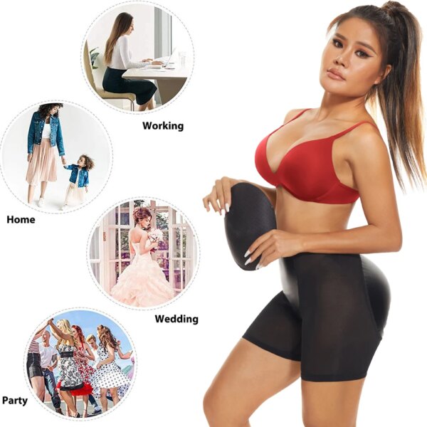 Culotte de levage de fesses pour femmes, sous-vêtement Sexy Push Up, sous-vêtement de mise en forme des hanches