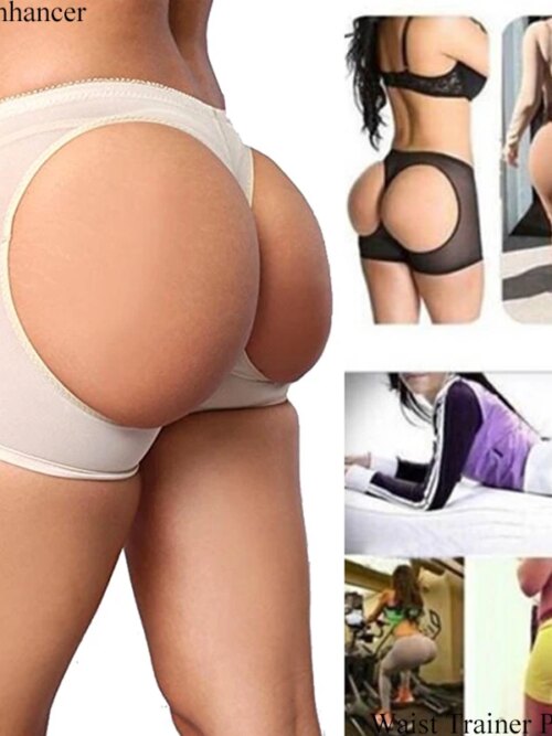 Culotte gainante femme – taille haute sans couture effet galbant avec contrôle du ventre en polyester