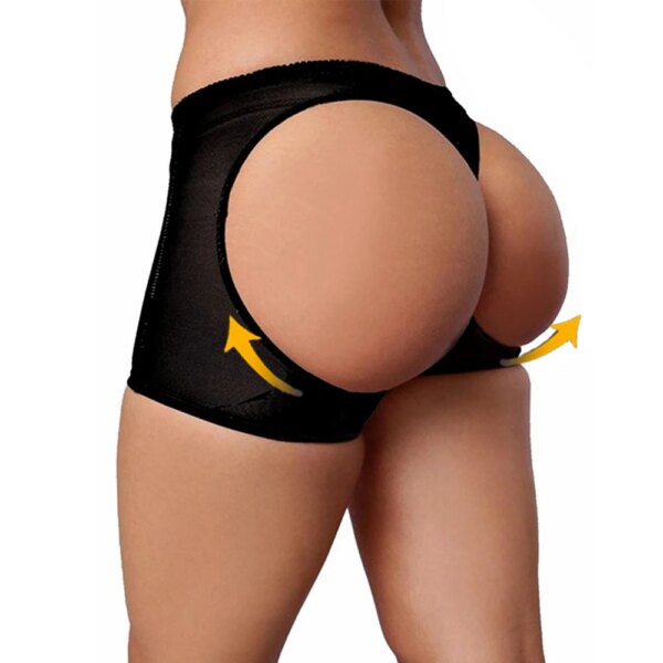 Culotte gainante femme – taille haute sans couture effet galbant avec contrôle du ventre en polyester