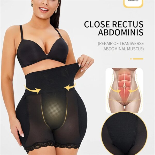 Culotte gainante taille haute femme – shorty sculptant effet galbant