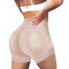 Culotte rembourrée rehausseur de fesses pour femmes, faux sous-vêtement Push Up
