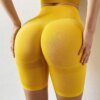 Shorts de sport taille haute pour femmes, culotte de contrôle du ventre, moulante, Sexy