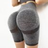 Shorts de sport taille haute pour femmes, culotte de contrôle du ventre, moulante, Sexy