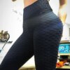 ASHEYWR – legging de Fitness en Polyester pour femmes, respirant, haute élasticité, Push-Up, Sexy, slim, noir, pour entraînement