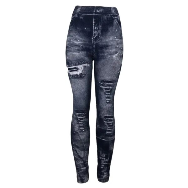Jean moulant en Denim pour femmes, legging décontracté, taille haute, Slim, élastique, pantalon de Sport, Push-Up, 2023