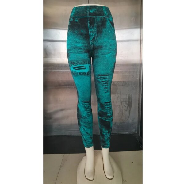 Jean moulant en Denim pour femmes, legging décontracté, taille haute, Slim, élastique, pantalon de Sport, Push-Up, 2023