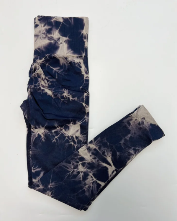 Tiedye – Leggings de gymnastique sans couture pour femmes, pantalon Push-Up, de sport, de Fitness, taille haute, d'entraînement, de Yoga, livraison directe