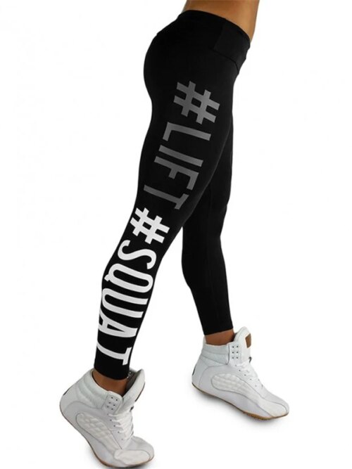 Leggings de serrage pour femmes, pantalon élastique, Slim, Capri, Fitness, lettres imprimées, nouvelle collection