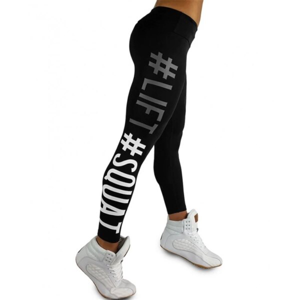 Leggings de serrage pour femmes, pantalon élastique, Slim, Capri, Fitness, lettres imprimées, nouvelle collection