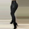 Pantalon crayon Slim d'été Sexy taille haute, Bandage, Type de taille, Style avant, longueur, matériau, Type de motif d'âge