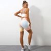 Vêtements de sport 2 pièces pour femmes, Leggings sans couture, teinture par nouage, soutiens-gorge, Yoga, entraînement, Fitness, cyclisme