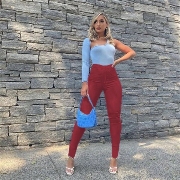 Pantalon crayon extensible pour femmes, Slim, printemps-automne, S-3XL