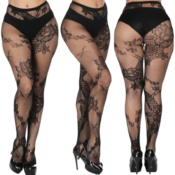 Collant femme grande taille – lingerie en maille élégante