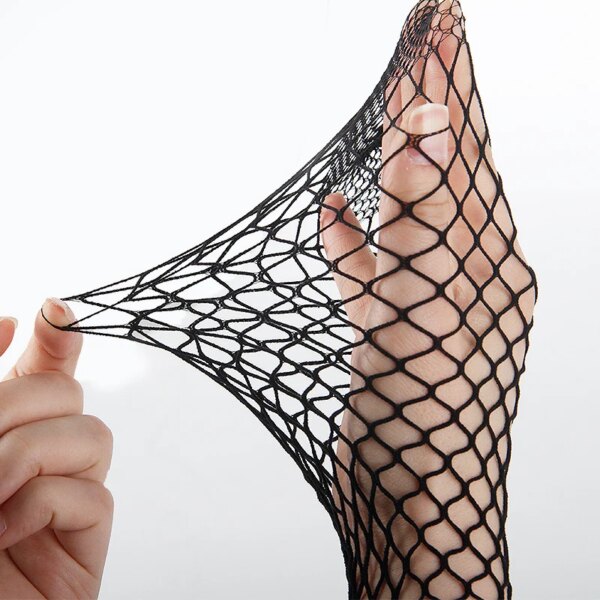femme bas résille longs et Sexy pour femmes, collants noirs, taille haute