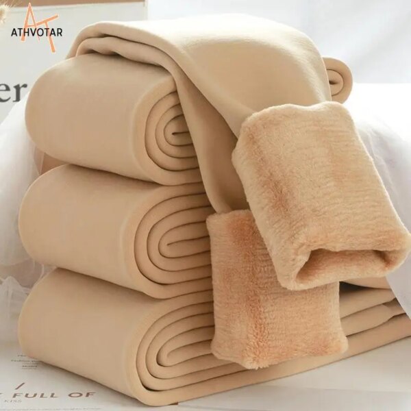 collant chaud en velours pour femme, bas molletonné élastique, épais