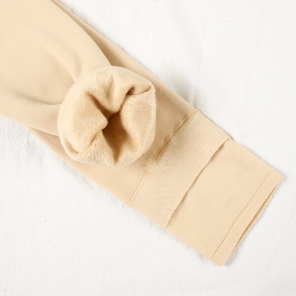 collant chaud en velours pour femme, bas molletonné élastique, épais