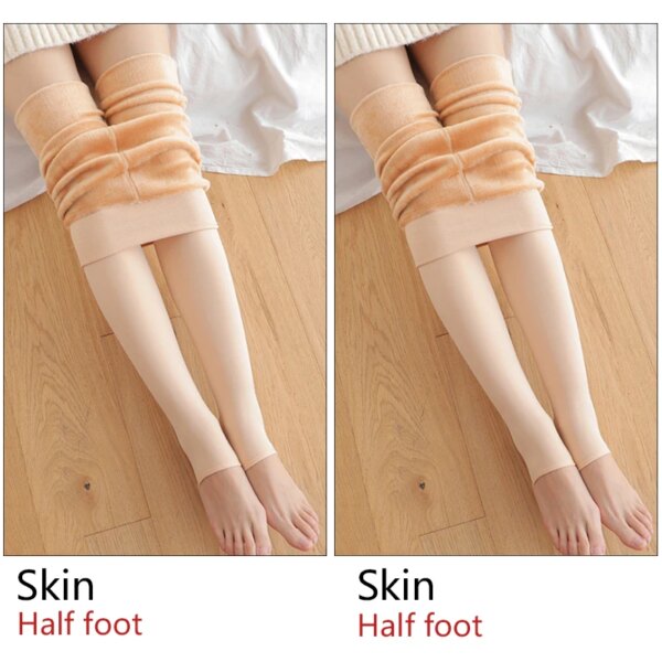 collant chaud en velours pour femme, bas molletonné élastique, épais