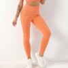 Legging côtelés sans couture pour femmes, pantalons de Yoga, de sport, Push-Up