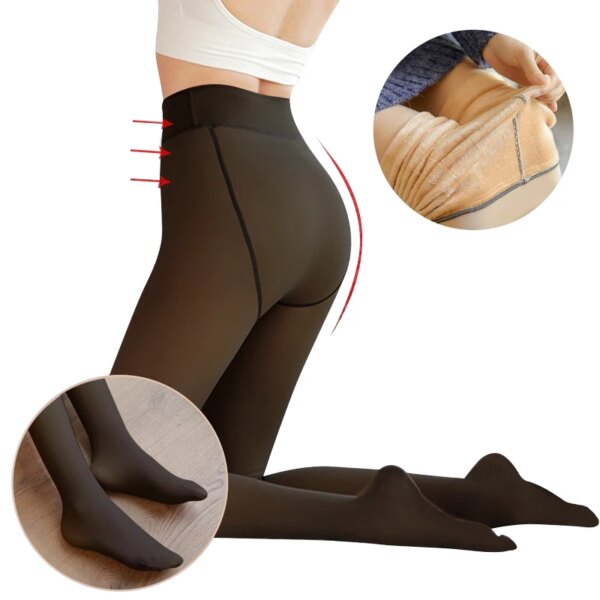 23367-29fb13.jpg Pantalon en laine translucide pour femme, collant, bas, bas, doublure polaire, collant thermique