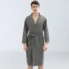 Peignoir de bain Yukata fin pour homme et femme, pyjama à vapeur