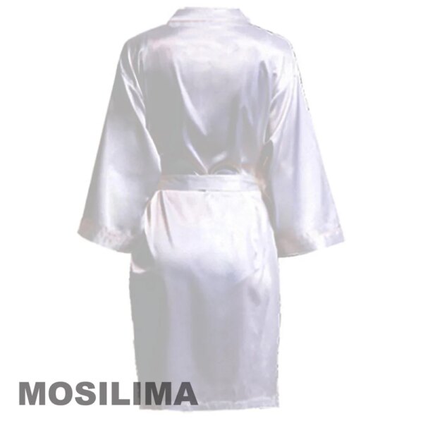 23604-e65635.jpg peignoir satin femme Robe de soirée de mariage en Satin, Kimono avec lettres noires