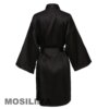 peignoir satin femme Robe de soirée de mariage en Satin, Kimono avec lettres noires