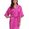 Peignoir en soie pour femmes, kimono sexy pour demoiselles d'honneur