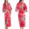 Peignoir Kimono Sexy en satin de soie pour femmes, robes de nuit
