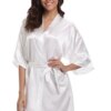 Peignoir en soie pour femmes, kimono sexy pour demoiselles d'honneur