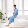 Peignoir en molleton de corail pour homme et femme, Kimono Long, en flanelle, doux et chaud, chemise de nuit, vêtements de nuit, Spa, hiver