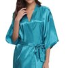 Peignoir en soie pour femmes, kimono sexy pour demoiselles d'honneur