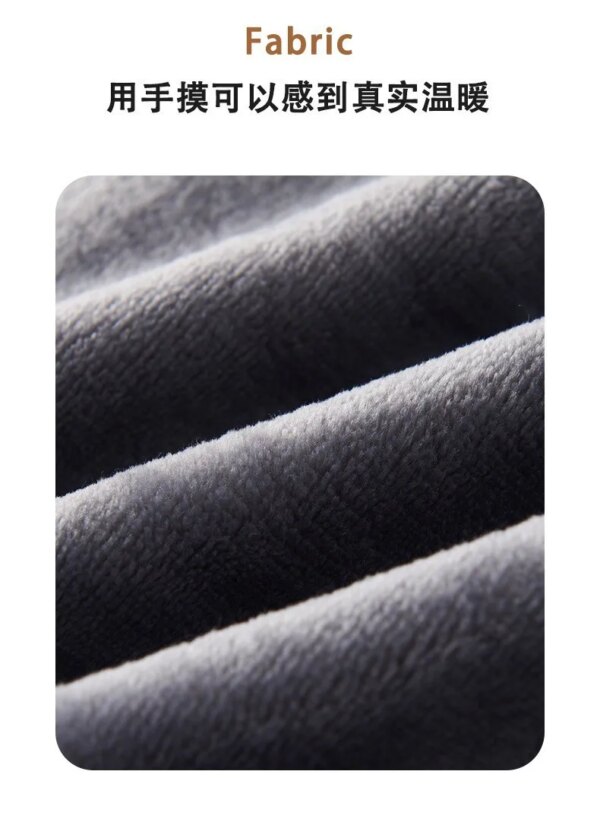 Chemise de nuit longue en velours et flanelle pour homme