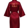 peignoir satin Robe de mariée en Satin de soie, Robes de demoiselle d'honneur pour femmes