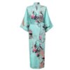 24712-f94519.jpg kimono femme Longue robe de chambre, kimono à imprimé floral et paon, pour mariages