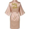 peignoir satin femme rose or pour femmes, robe de mariée, de demoiselle d'honneur de mariage