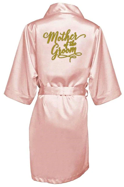 peignoir satin femme rose or pour femmes, robe de mariée, de demoiselle d'honneur de mariage