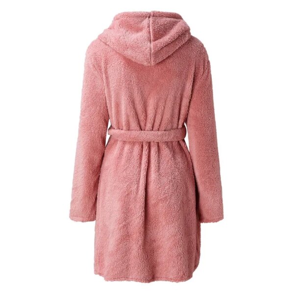 peignoir  Robe à bandes pour femmes, pyjama doux, confortable et chaud