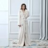 peignoir Robe de bain en flanelle Extra longue pour homme et femme