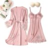 25483-77335f.jpg pyjama satin femme en dentelle vêtements de nuit en Satin, vêtements de nuit d'été avec pantalon