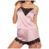 26366-62ecd2.jpg Pyjama satin femme – vêtement de nuit col V sans manches à bretelles