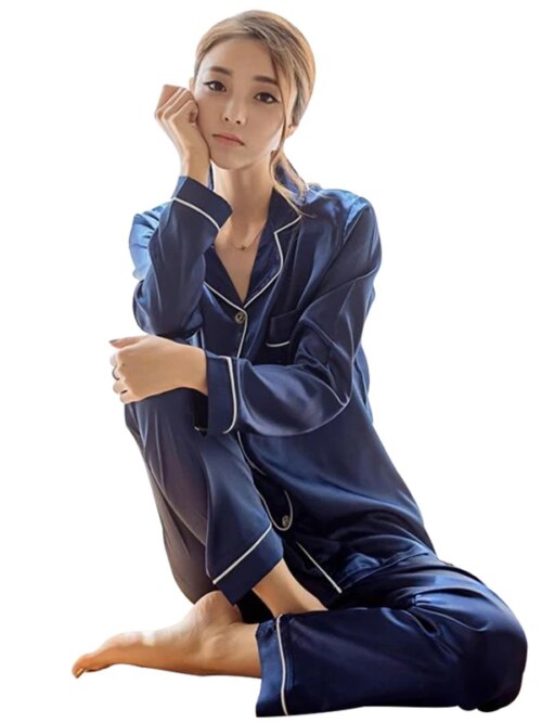 26818-6ddd2f.jpg pyjama satin femme ensemble deux pièces, vêtements de nuit