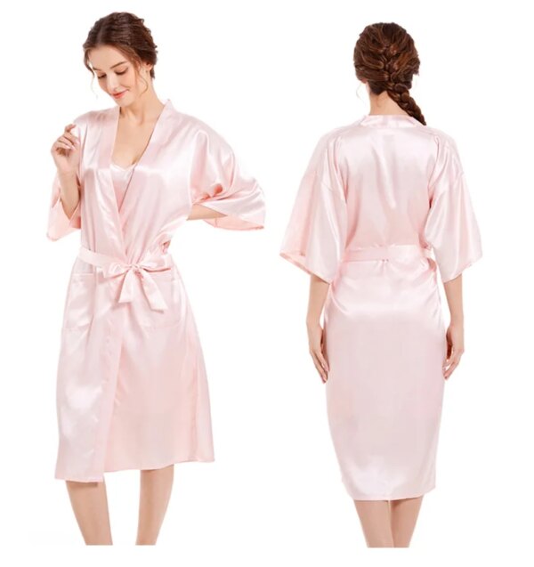Pyjama Satin de soie pour femmes, 2 pièces, Sexy, soie, Robe Pj