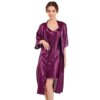 27987-152bc1.jpg Pyjama Satin de soie pour femmes, 2 pièces, Sexy, soie, Robe Pj