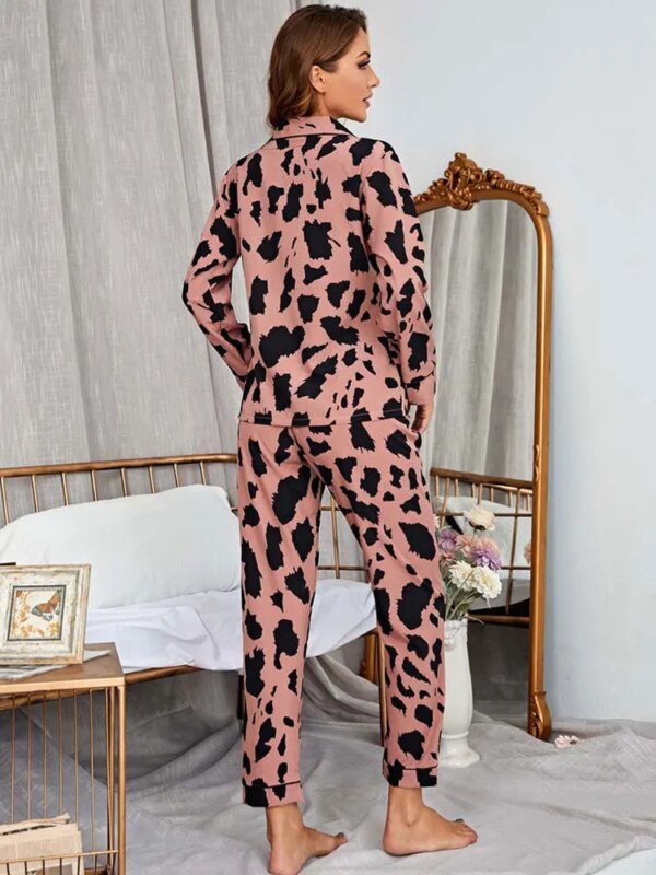 28265-9810e4.jpg pyjama en satin léopard pour femmes, ensemble de printemps