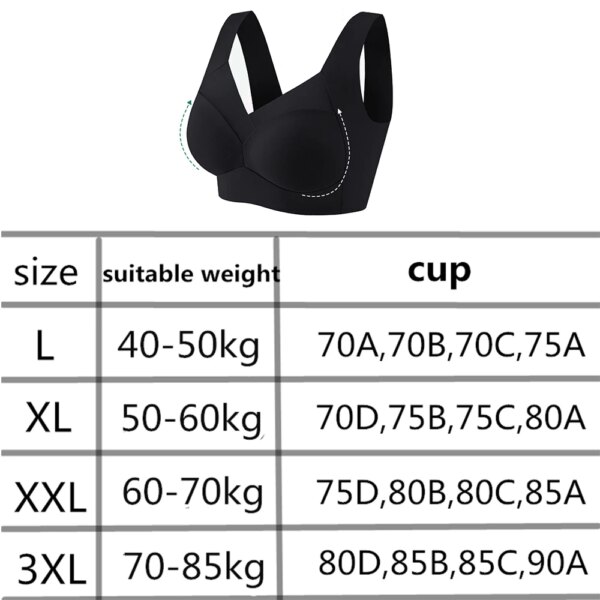 Soutien gorge Push Up sans couture pour femmes 3 pièces brassière de sport Bh en dentelle