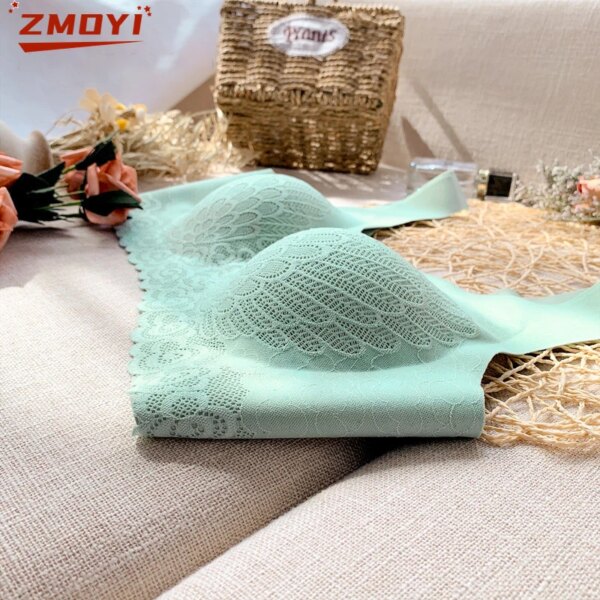 Soutien gorge grande taille en Latex pour femmes, sous-vêtement sans couture, BH Push Up