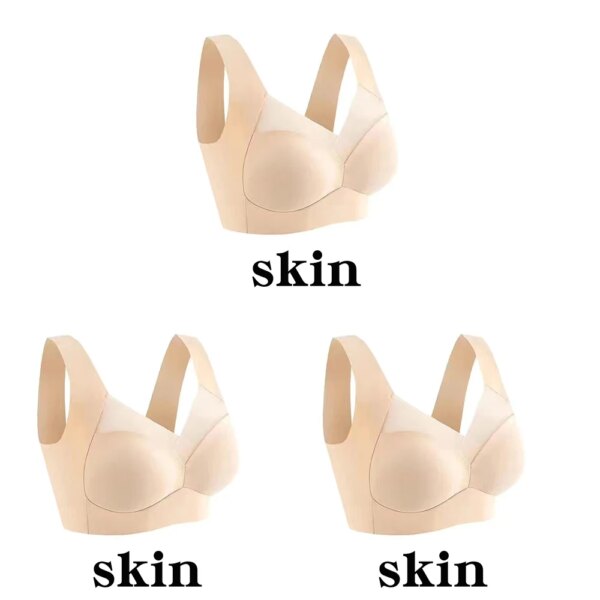 Soutien gorge Push Up sans couture pour femmes 3 pièces brassière de sport Bh en dentelle
