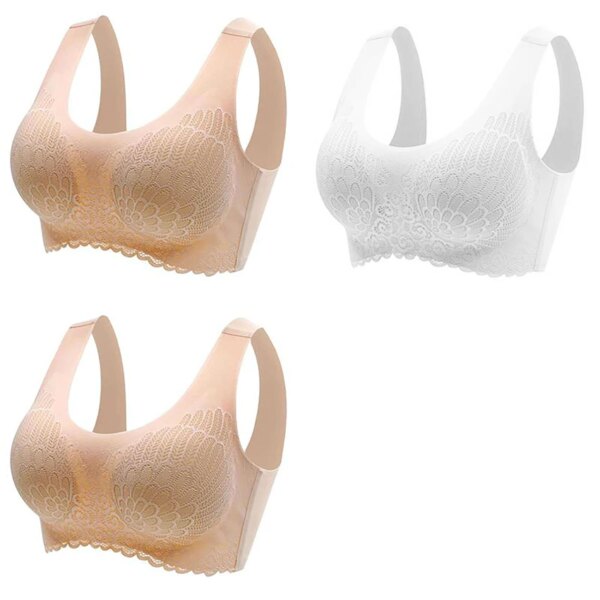 28796-06d286.jpg Soutien gorge grande taille en Latex pour femmes, sous-vêtement sans couture, BH Push Up