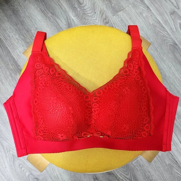 Soutien gorge Push Up en dentelle florale pour femmes, Sexy, sans fil, doux
